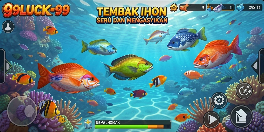 Gameplay menarik di 99LUCK99 saat berburu ikan.
