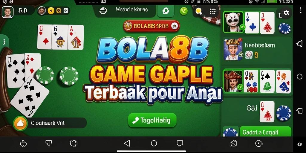 Screenshot gameplay BOLA88 yang menunjukkan keseruan bermain Gaple.
