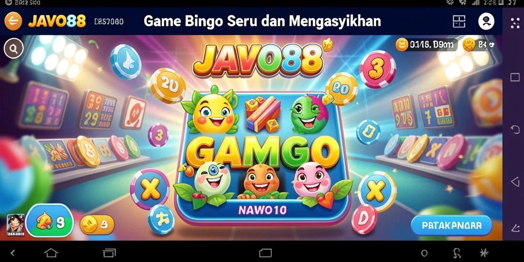 Tangkapan layar menunjukkan momen seru permainan Bingo.