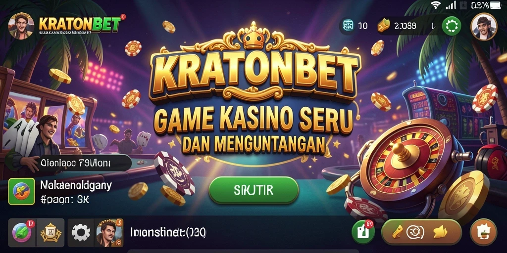 Tampilan gameplay KRATONBET dengan berbagai permainan Kasino yang mendebarkan.