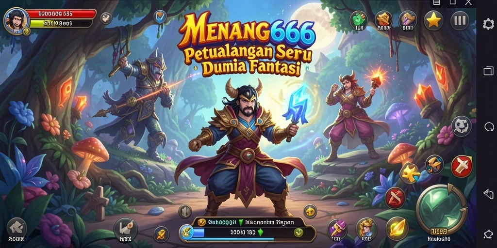Tampilan gameplay seru di dunia petualangan MENANG666.