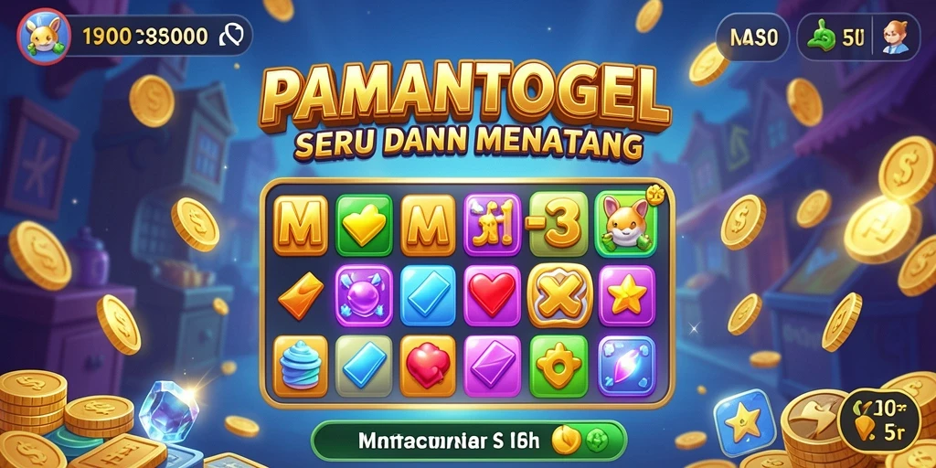 Tampilan gameplay PAMANTOGEL yang seru dan penuh warna.