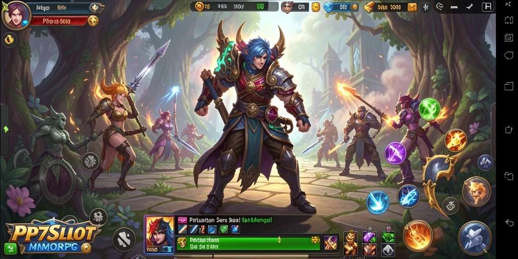 Screenshot menampilkan aksi karakter dalam pertarungan MMORPG yang mendebarkan.