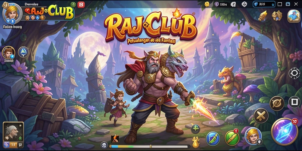 Screenshot gameplay RAJACLUB yang menampilkan petualangan mendebarkan.