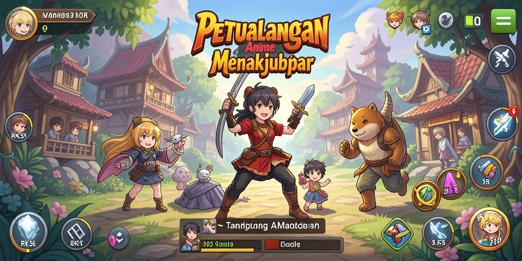 Tampilan gameplay RK55 yang menakjubkan saat karakter bertarung.