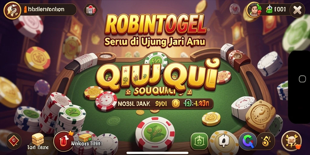Tampilan gameplay QiuQiu yang memukau di ROBINTOGEL.