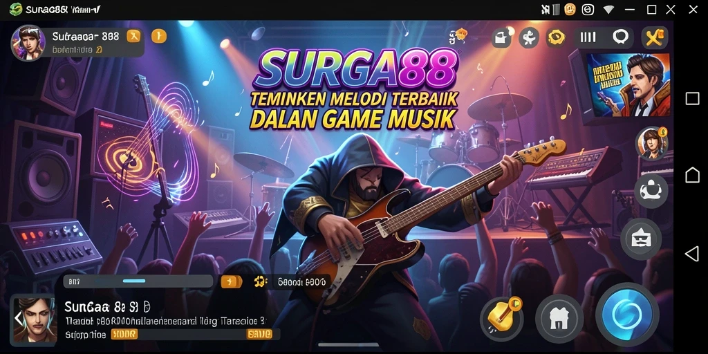 Tampilan gameplay SURGA88 yang penuh warna dan dinamis.