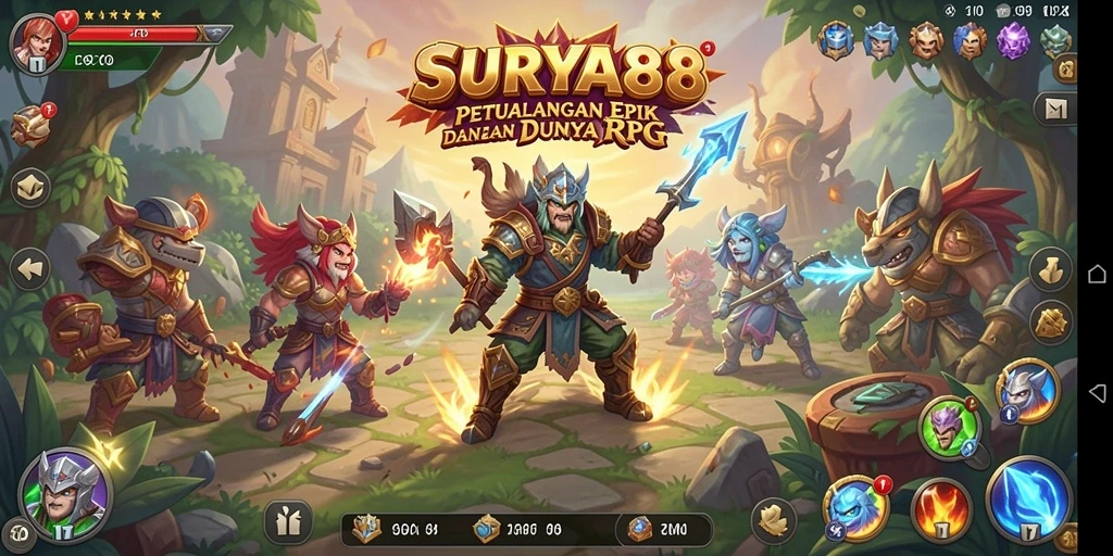 Tangkapan layar menunjukkan aksi seru dalam pertarungan RPG.