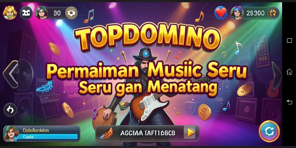 Screenshot gameplay menunjukkan pemain menikmati pengalaman musik yang seru.